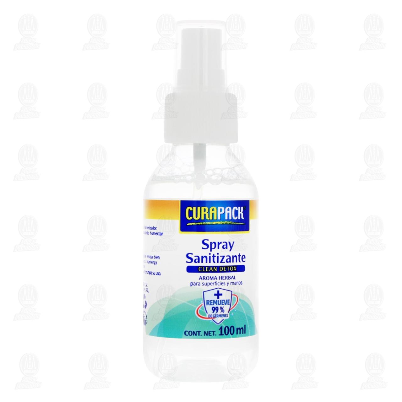Spray Sanitizante Curapack Clean Detox, 100 ml.