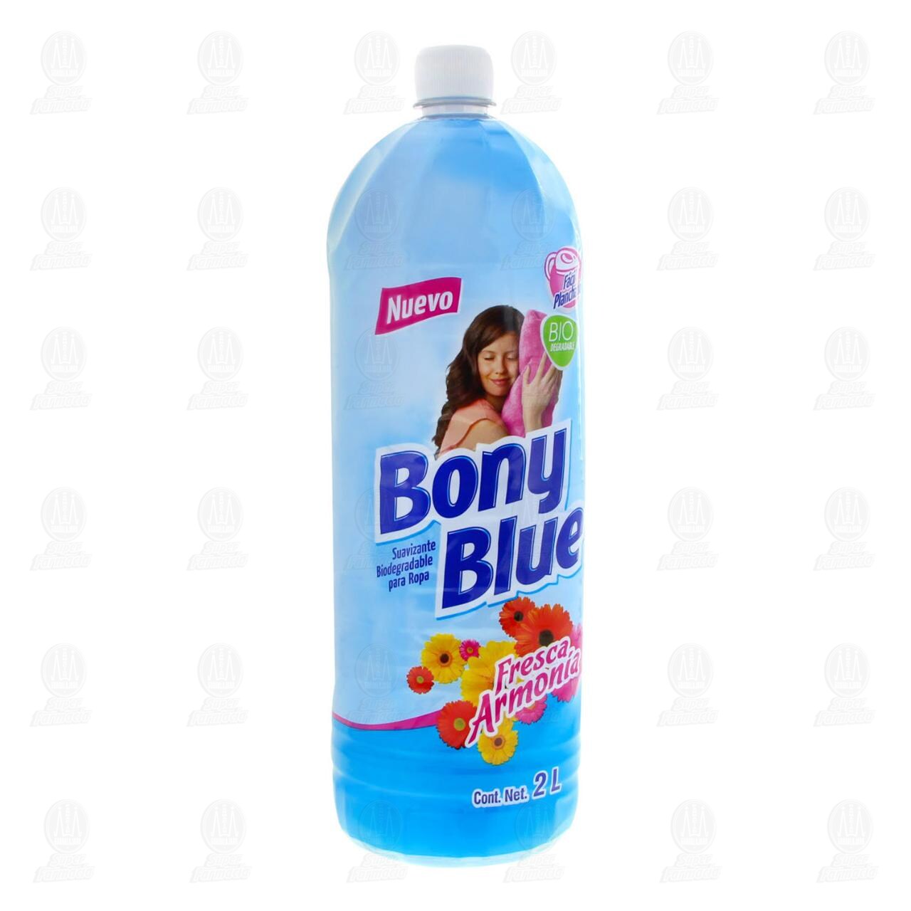 Suavizante Bony Blue Biodegradable para Ropa Aroma Fresca Armon&iacute;a, 2 l. image number 0