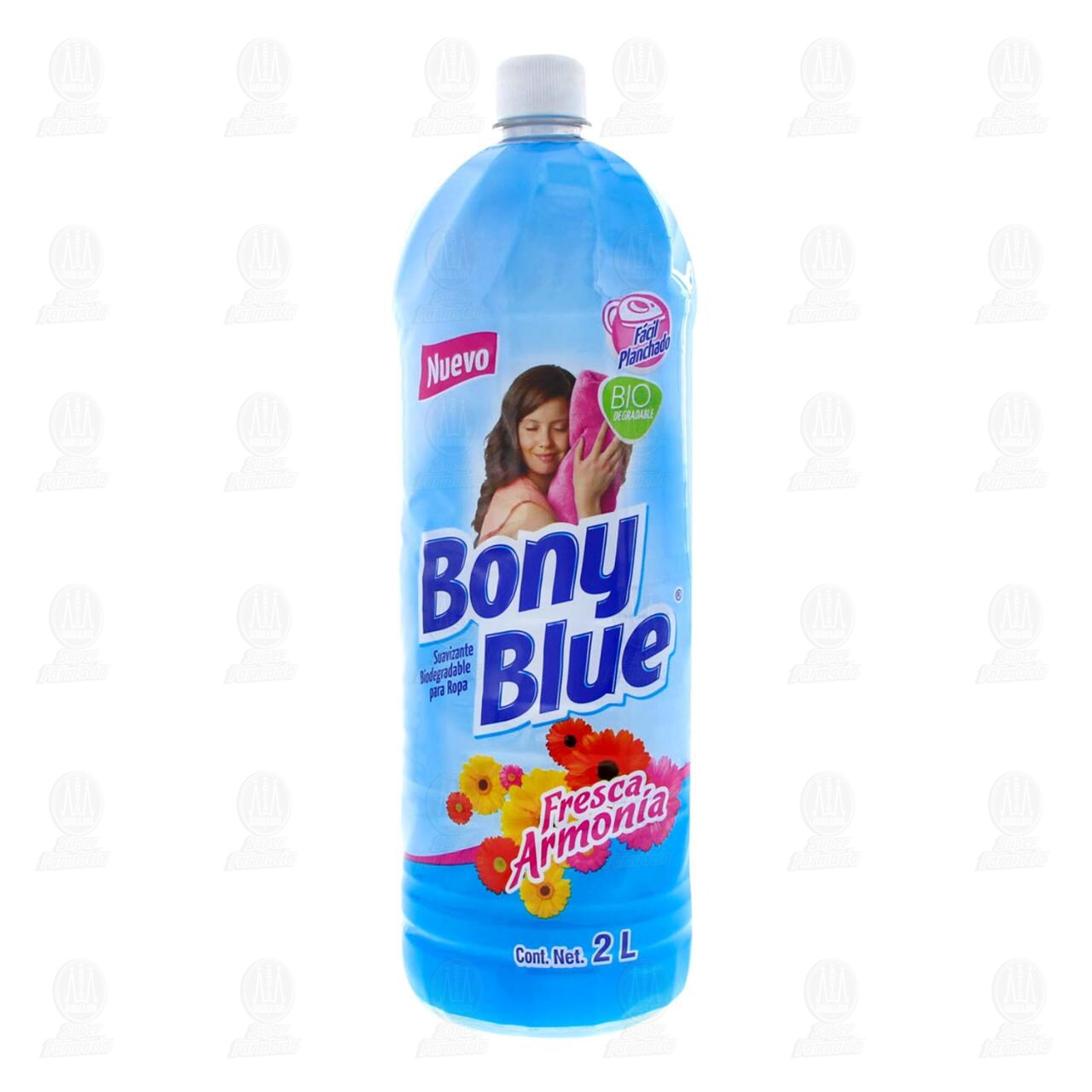 Suavizante Bony Blue Biodegradable para Ropa Aroma Fresca Armon&iacute;a, 2 l. image number 1