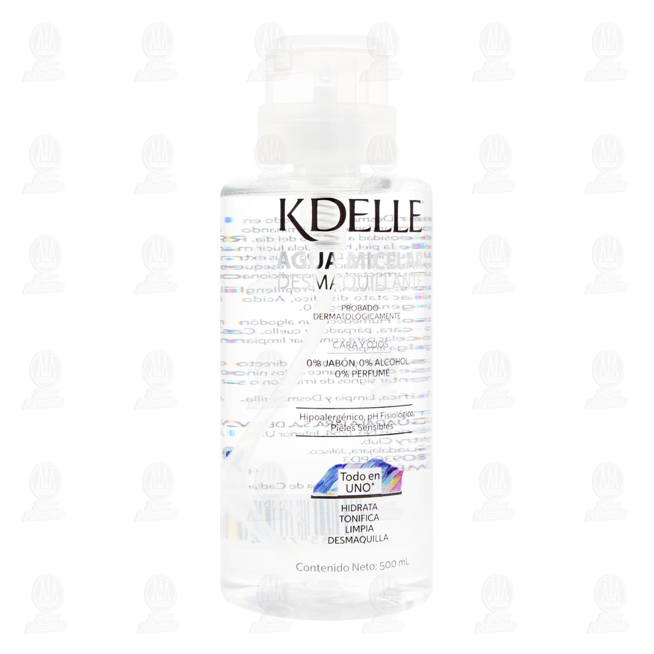 Agua Micelar kdelle Desmaquillante Cara y Ojos, 500 ml. image number 0
