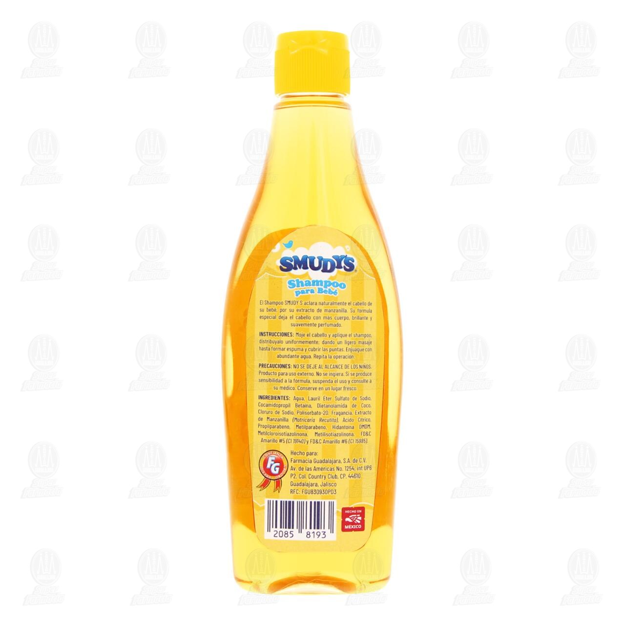 Shampoo para Beb&eacute; Smudy's con Manzanilla, 250 ml. image number 2