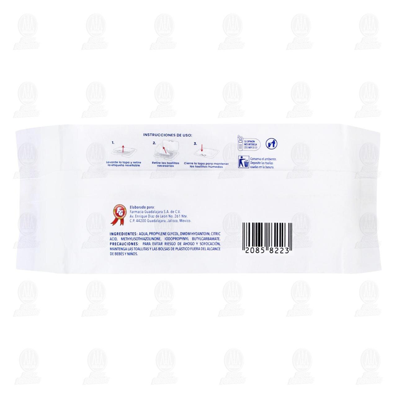 Toallitas para Beb&eacute; Smudy's Hipoalerg&eacute;nicas, 100 pzas. image number 1