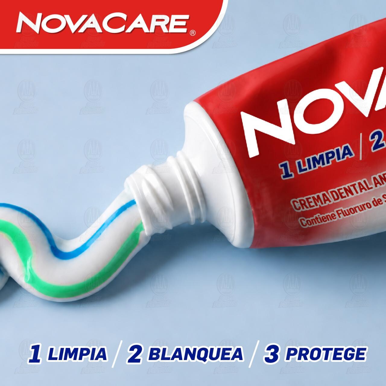 Crema Dental Novacare 3 Plus Anticaries, 75 ml. image number 3