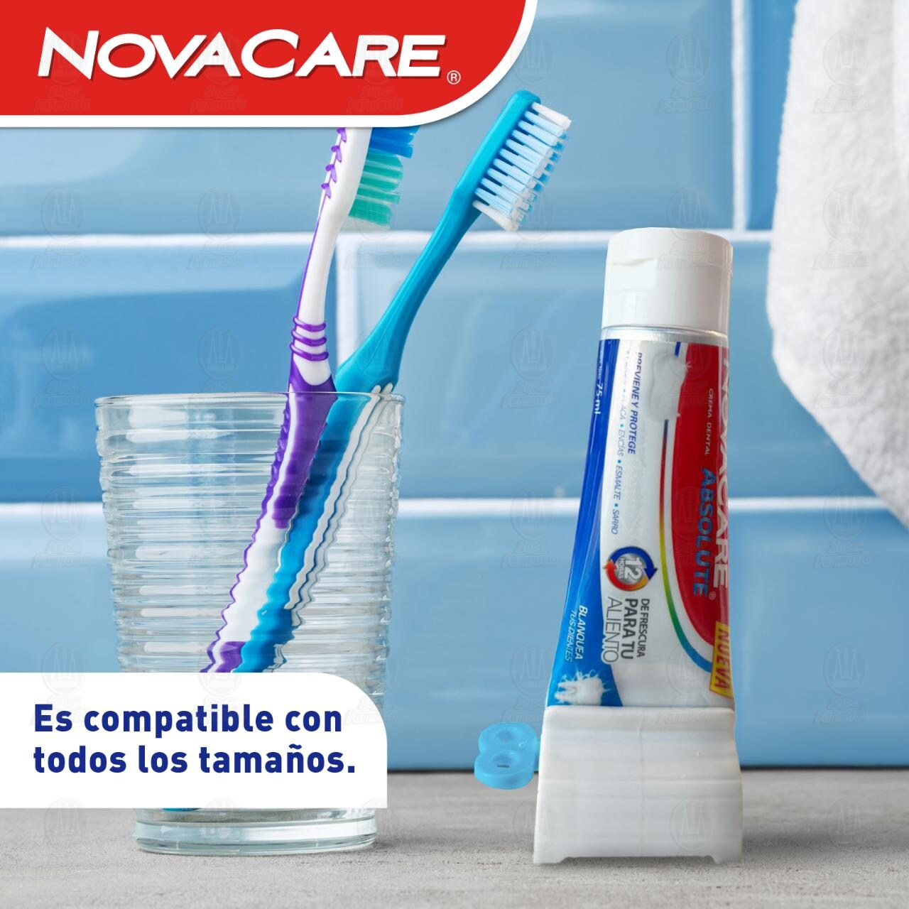 Dispensador NovaCare de Pasta Dental, 1 pz. image number 3
