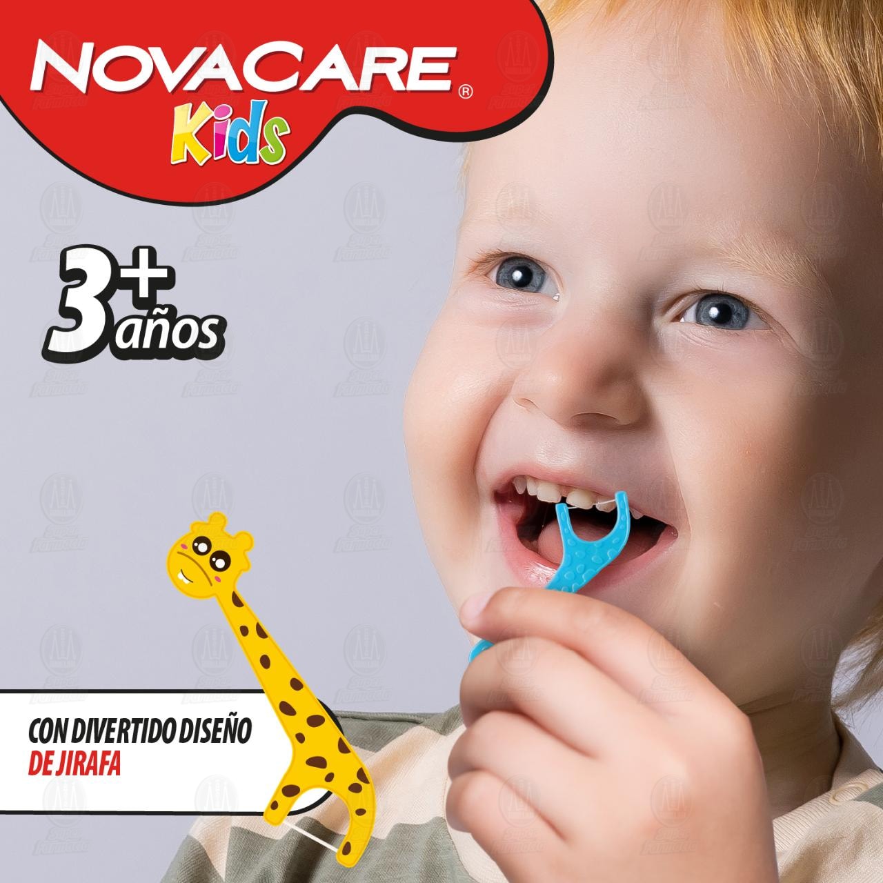 Hilo Dental Novacare Kids Flossers con Mango, 25 pzas. image number 3