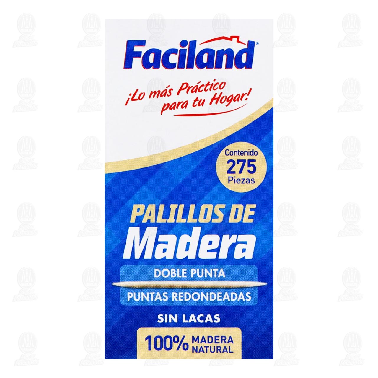 Palillos de Madera Faciland Doble Punta, 275 pzas. image number 1