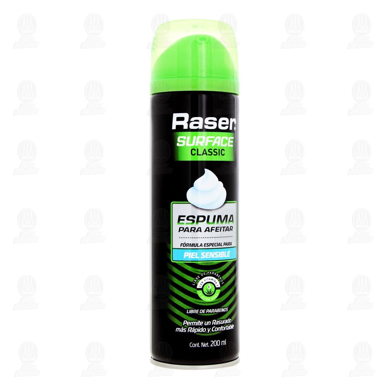 Espuma para Afeitar Raser Surface Classic Piel Sensible, 200 ml.