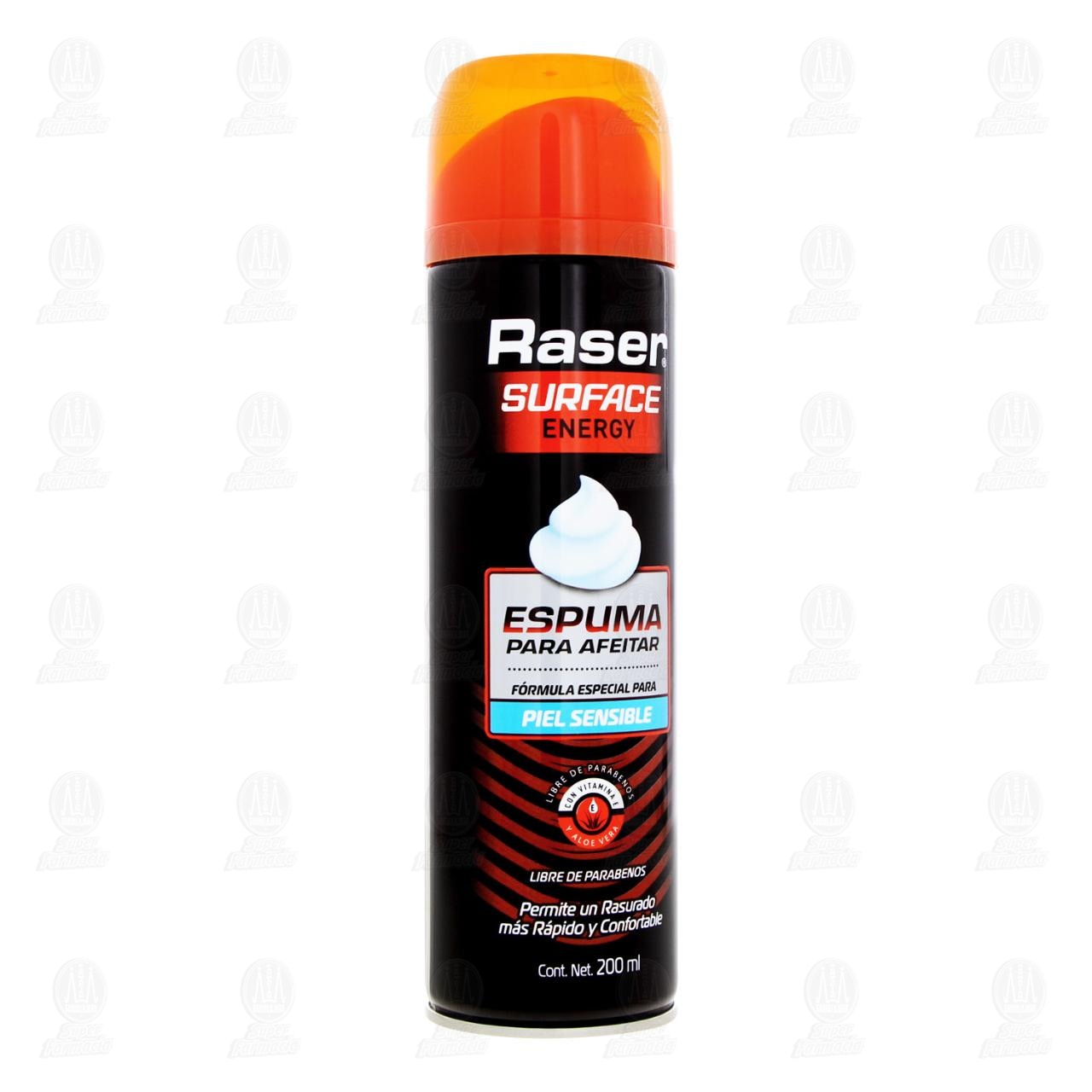 Espuma para Afeitar Raser Surface Energy Piel Sensible, 200 ml.