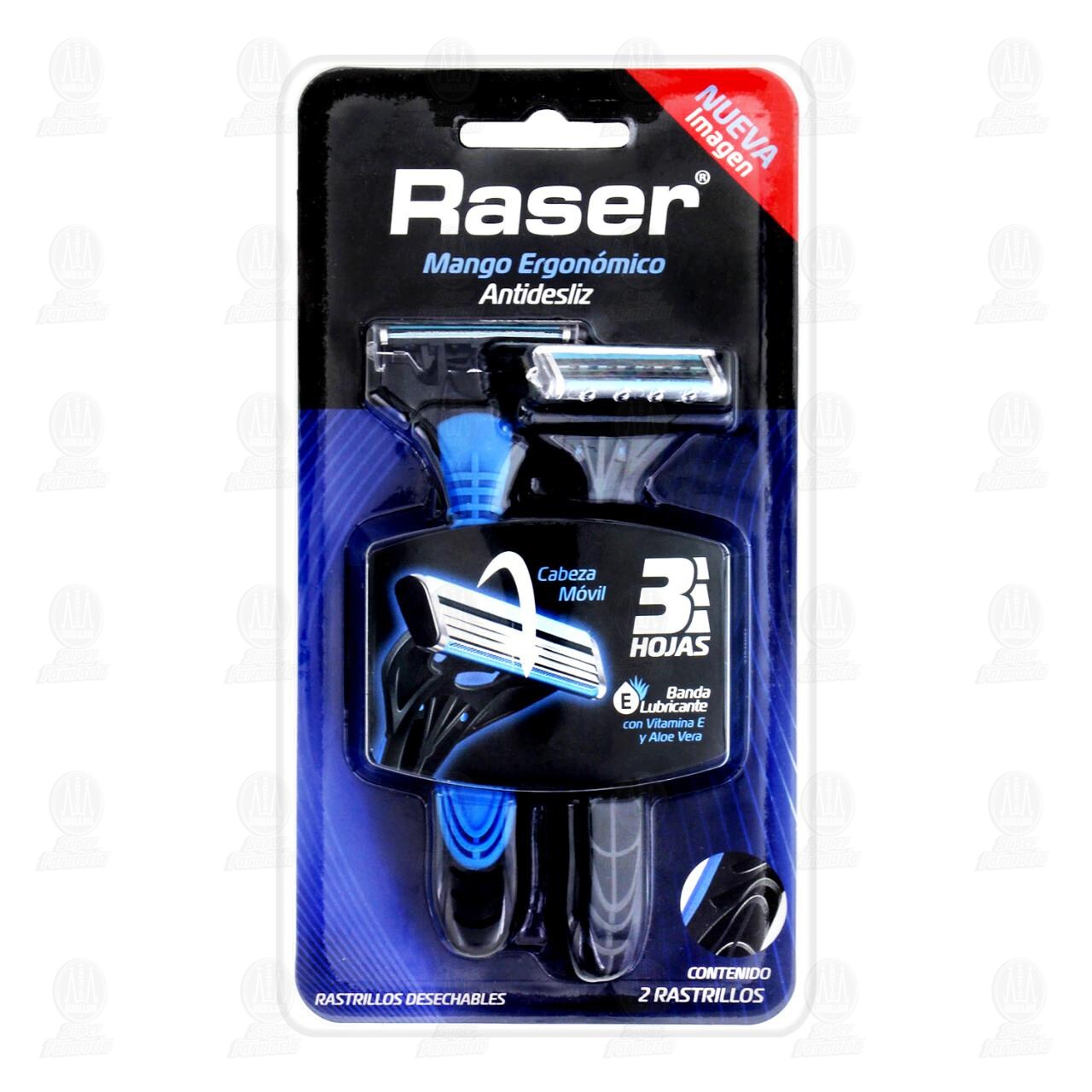 Rastrillos Raser Desechables Antidesliz, 2 pzas. image number 0