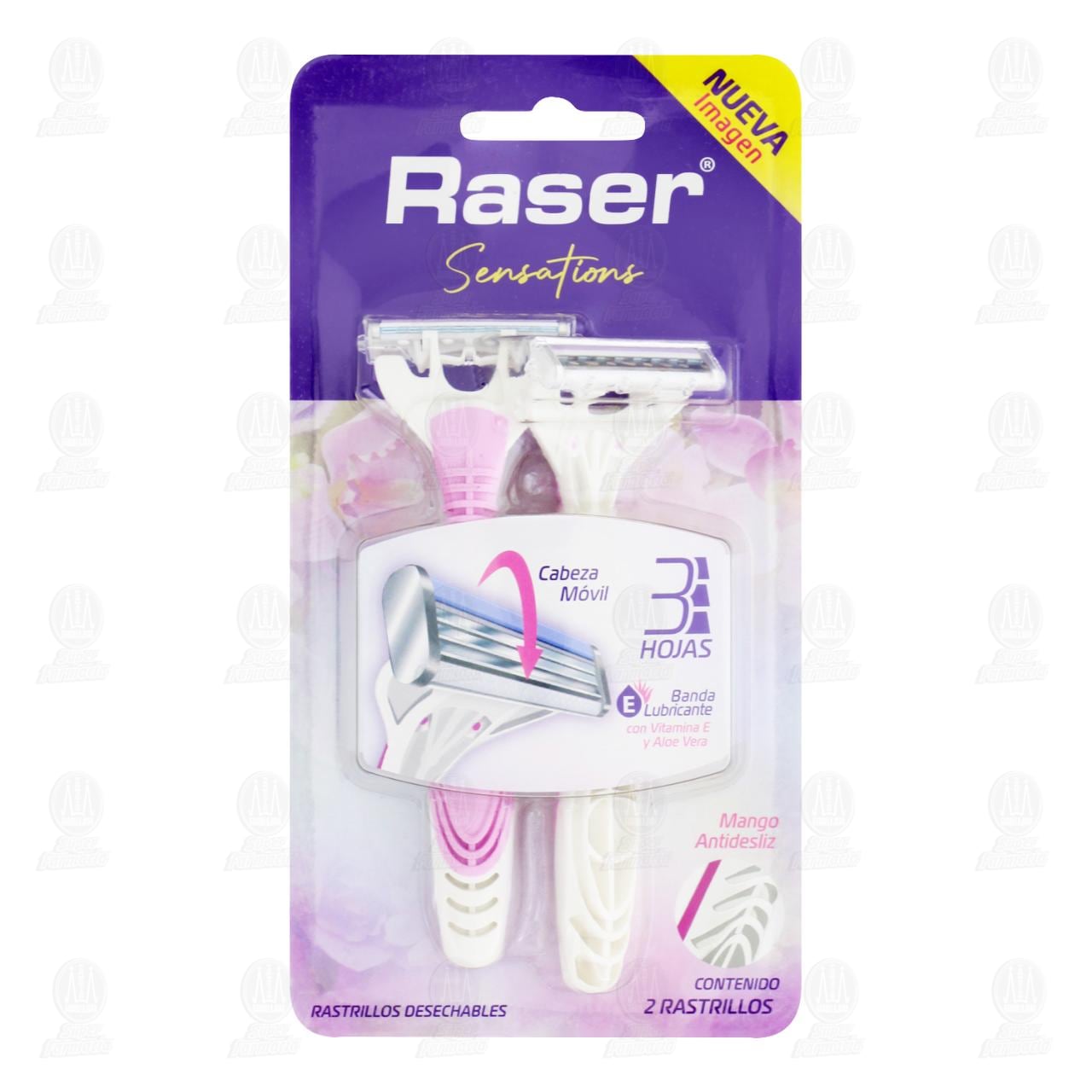 Imagen para Rastrillos Raser Desechables Sensations, 2 pzas.