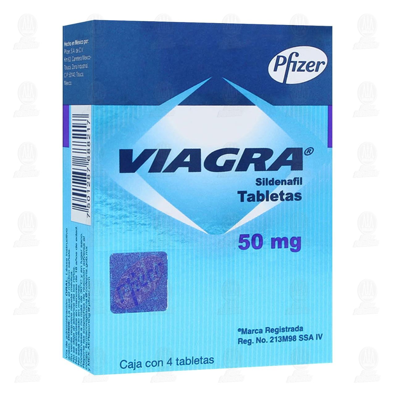 Imagen para Viagra 50 mg, 4 Tabletas.