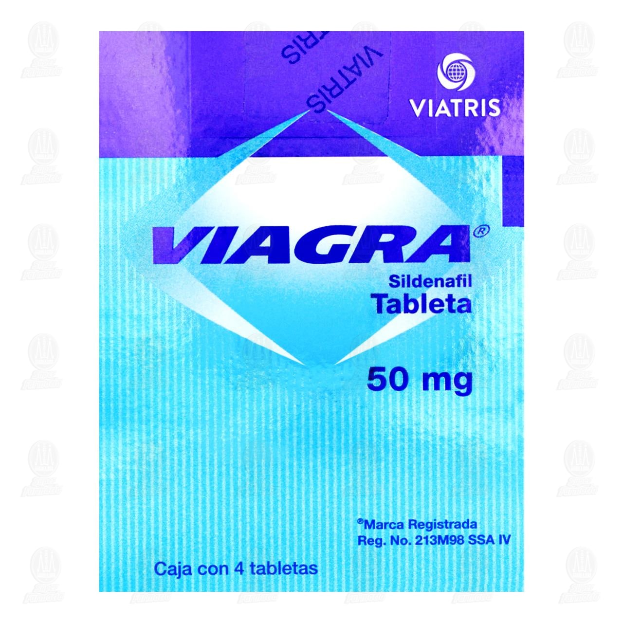 Viagra 50 mg, 4 Tabletas. image number 1