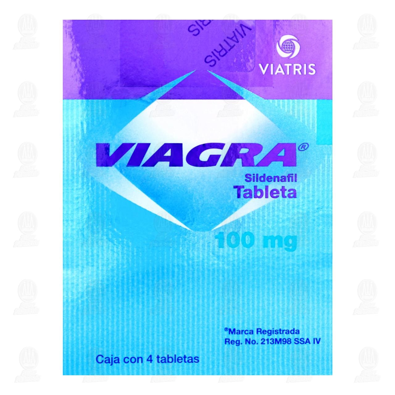 Viagra 100 mg, 4 Tabletas. image number 1
