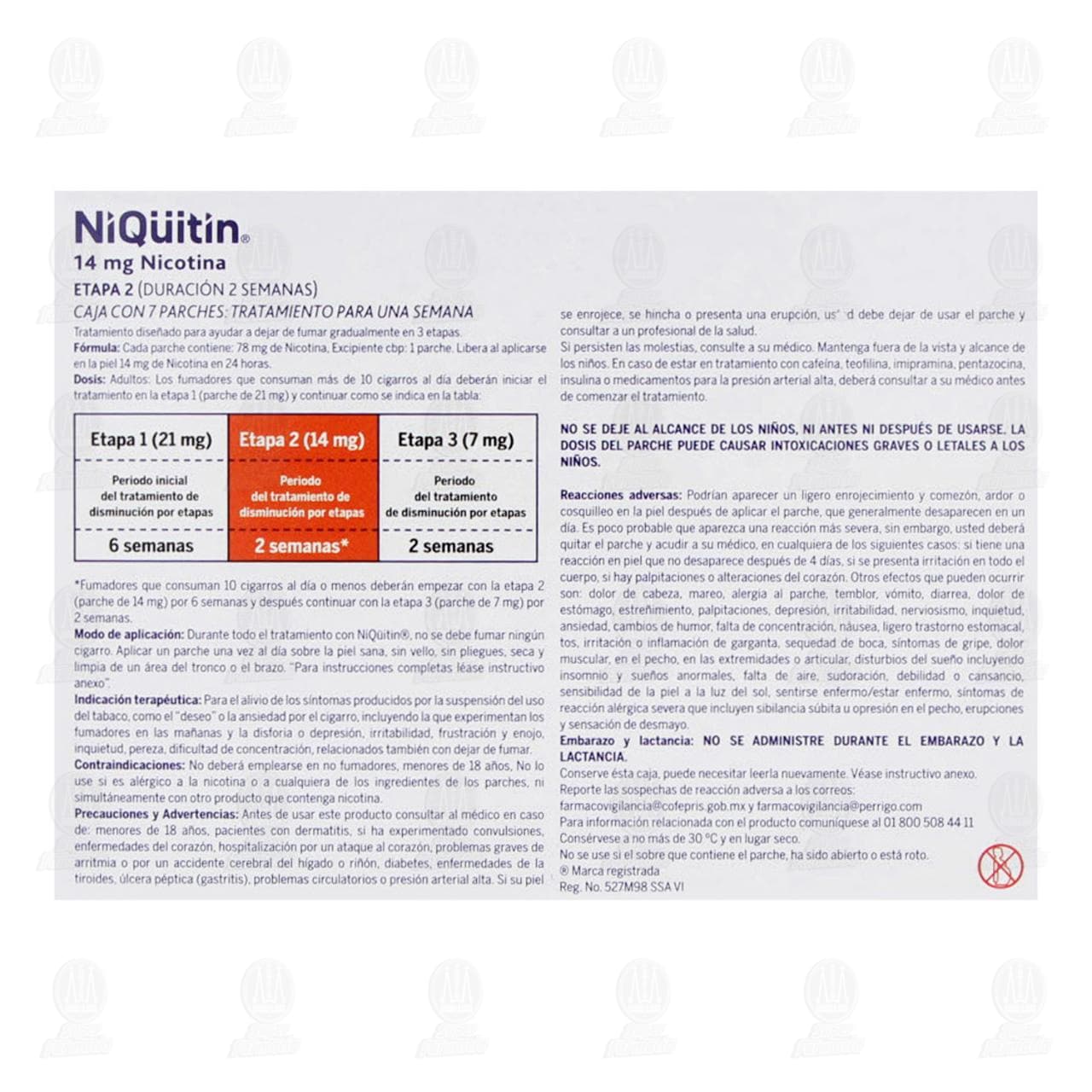 Niq&uuml;itin 14mg/24 Horas 7 Parches, Etapa 2. image number 2