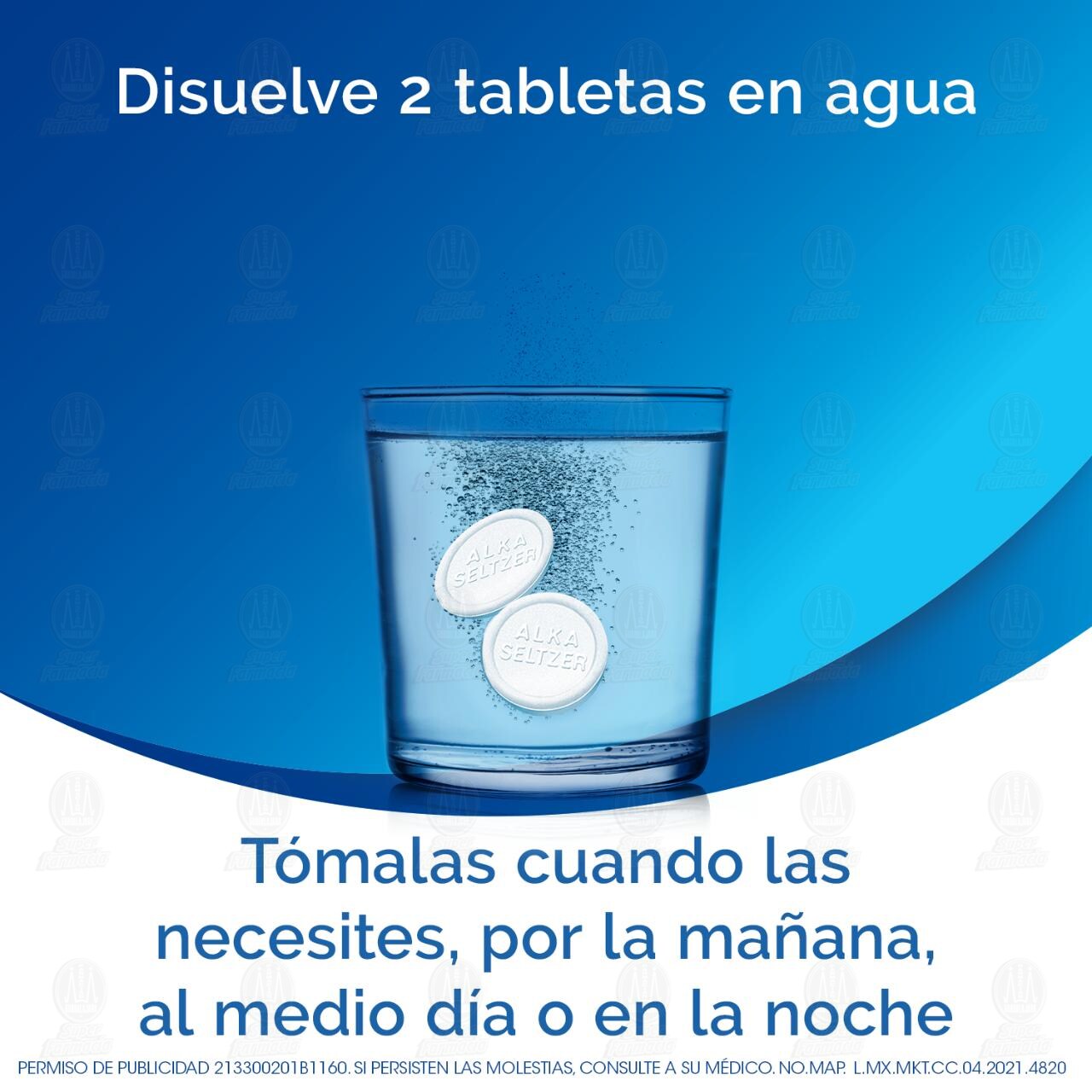 Alka-Seltzer Lima-Limón Alivio del Malestar Estomacal y Dolor de Cabeza, 12 Tabletas Efervescentes. image number 4