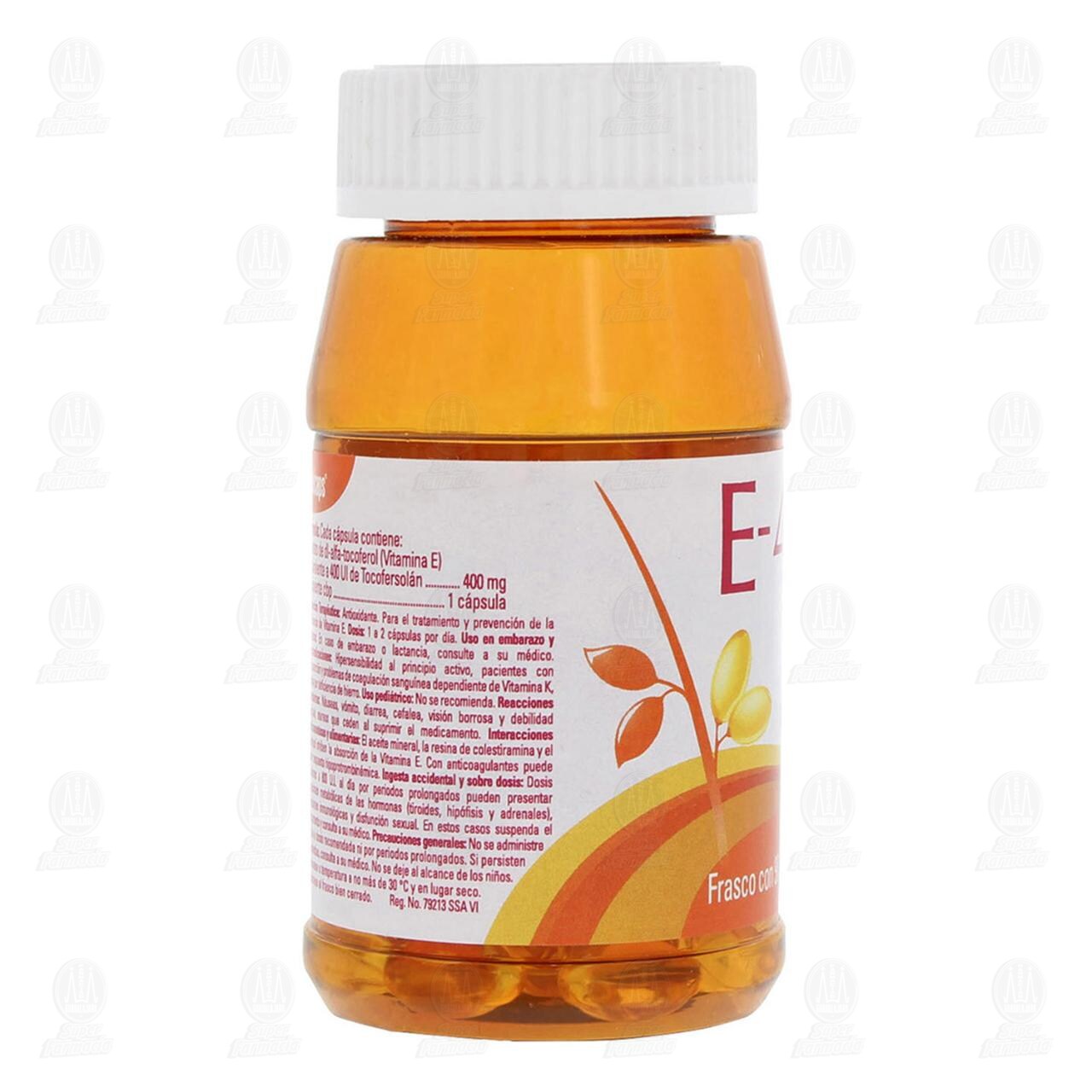 Vitamina E-400 Gelcaps, 90 Cápsulas. image number 3