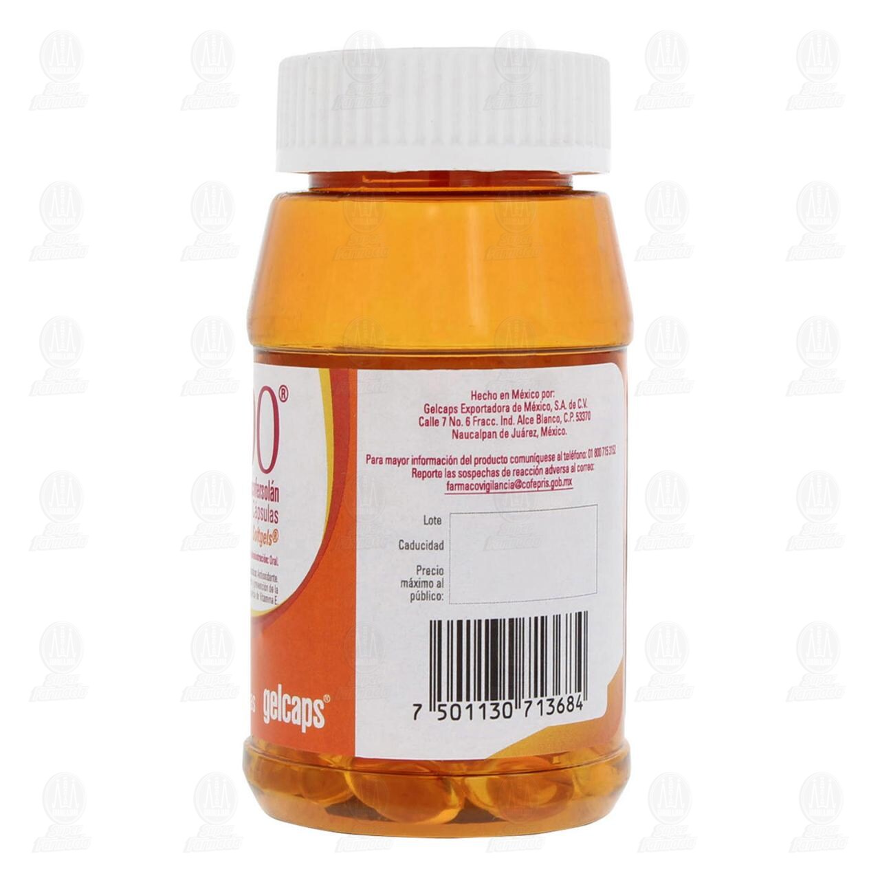 Vitamina E-400 Gelcaps, 90 Cápsulas. image number 2