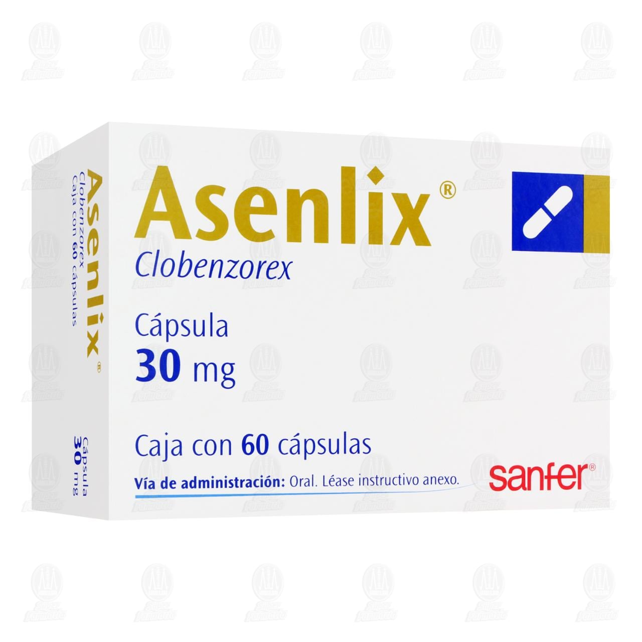 Asenlix 30 mg, 60 C&aacute;psulas.