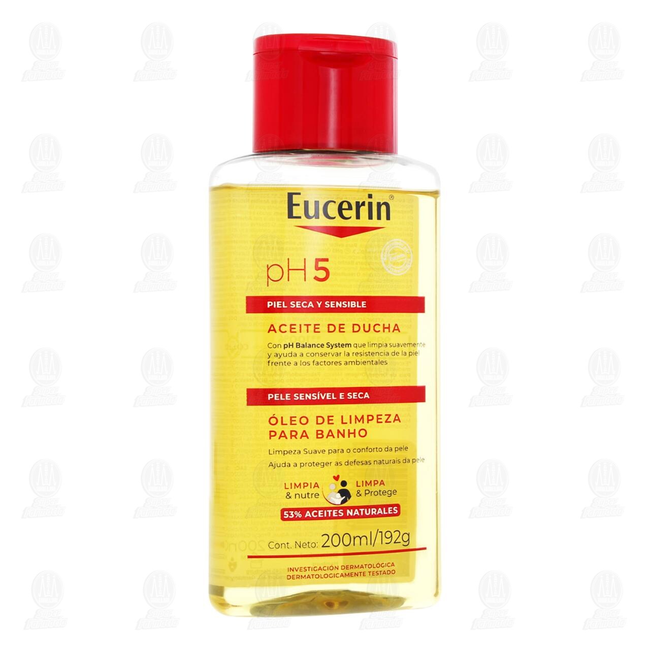 Eucerin Aceite de Ducha pH5 Piel Seca y Sensible, 200 ml.