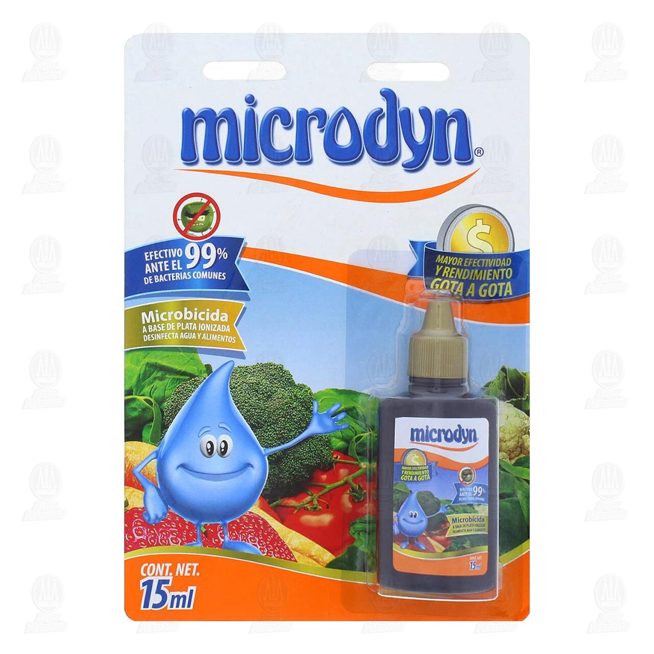 Microbicida Microdyn a Base de Plata Ionizada, 15 ml.