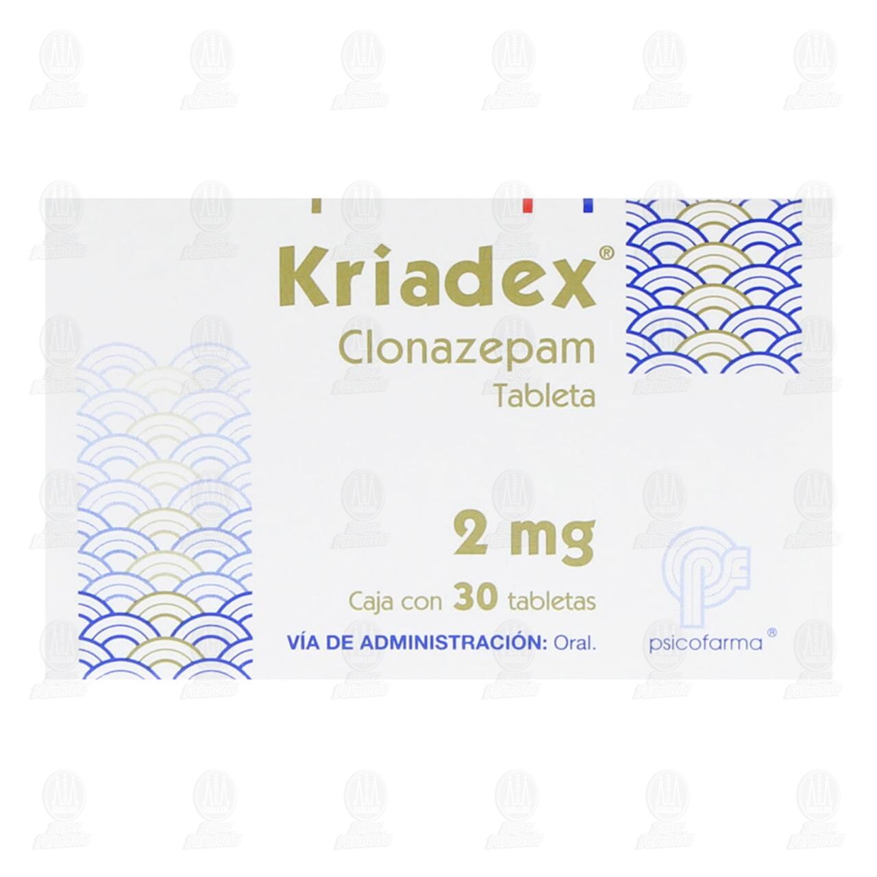 Kriadex 2 mg, 30 Tabletas. image number 1