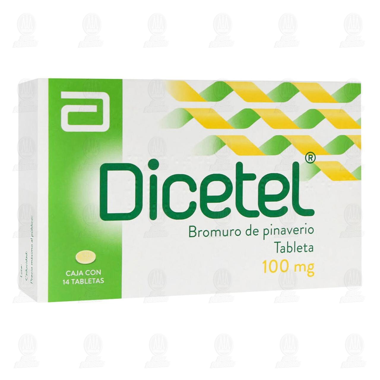 Dicetel 100 mg, 14 Tabletas. image number 0