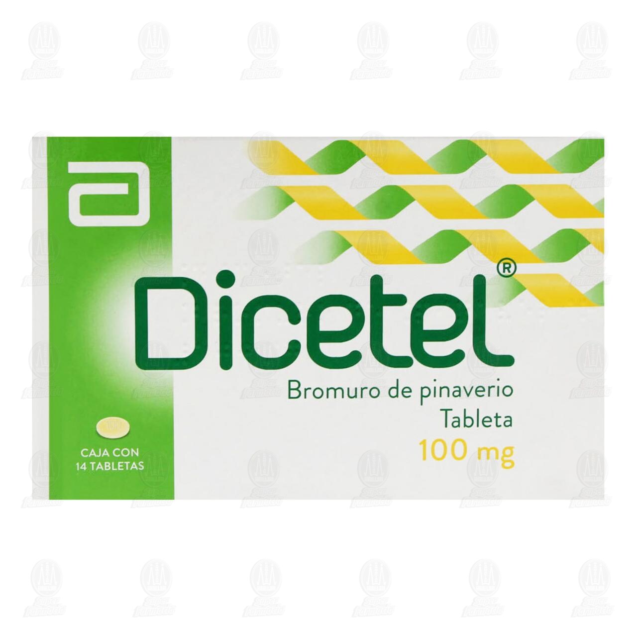 Dicetel 100 mg, 14 Tabletas. image number 1