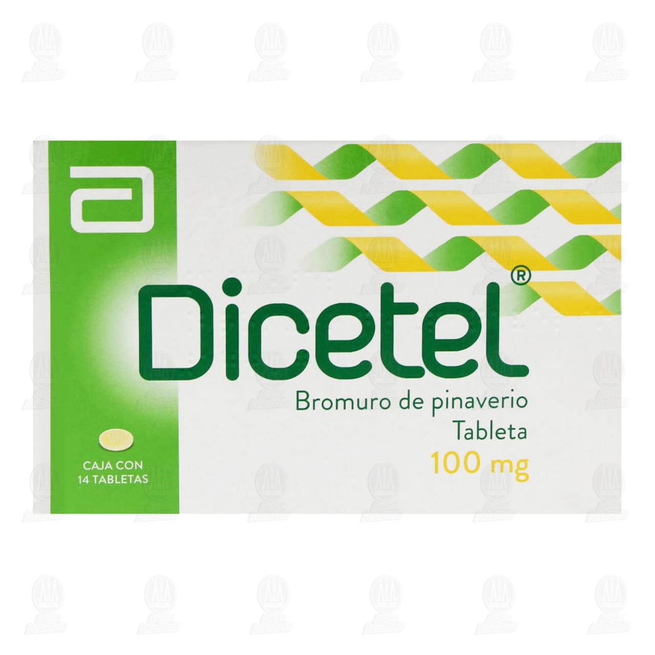 Dicetel 100 mg, 14 Tabletas. image number 1