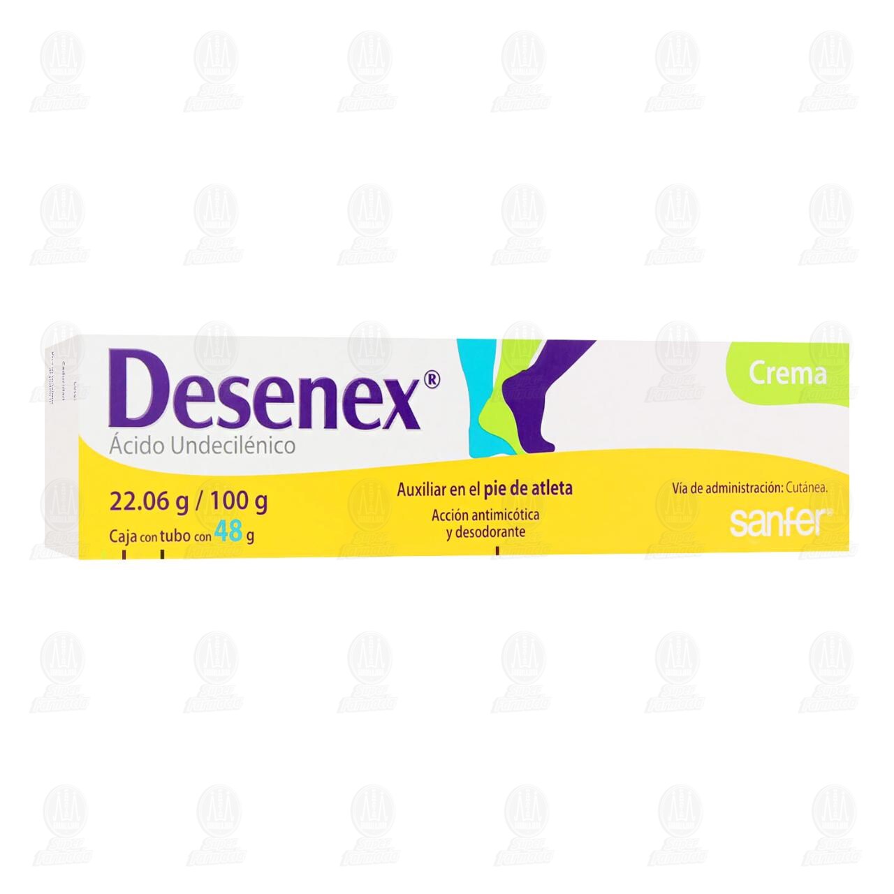 Desenex Crema 22.06gr/100gr, 48 gr. image number 0