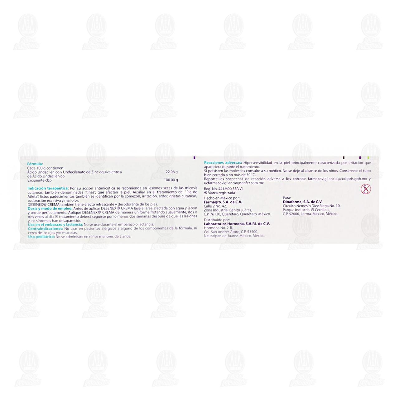 Desenex Crema 22.06gr/100gr, 48 gr. image number 2