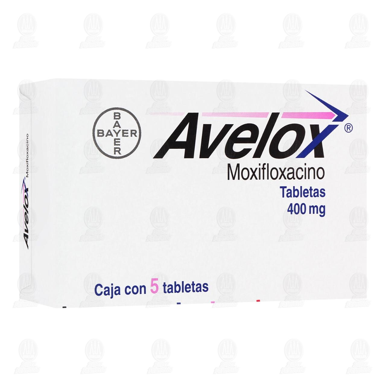 Avelox 400 mg, 5 Tabletas. image number 0