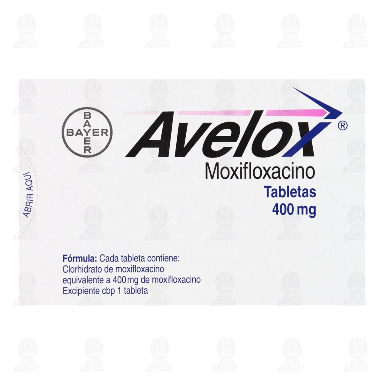 Avelox 400 mg, 5 Tabletas. image number 2