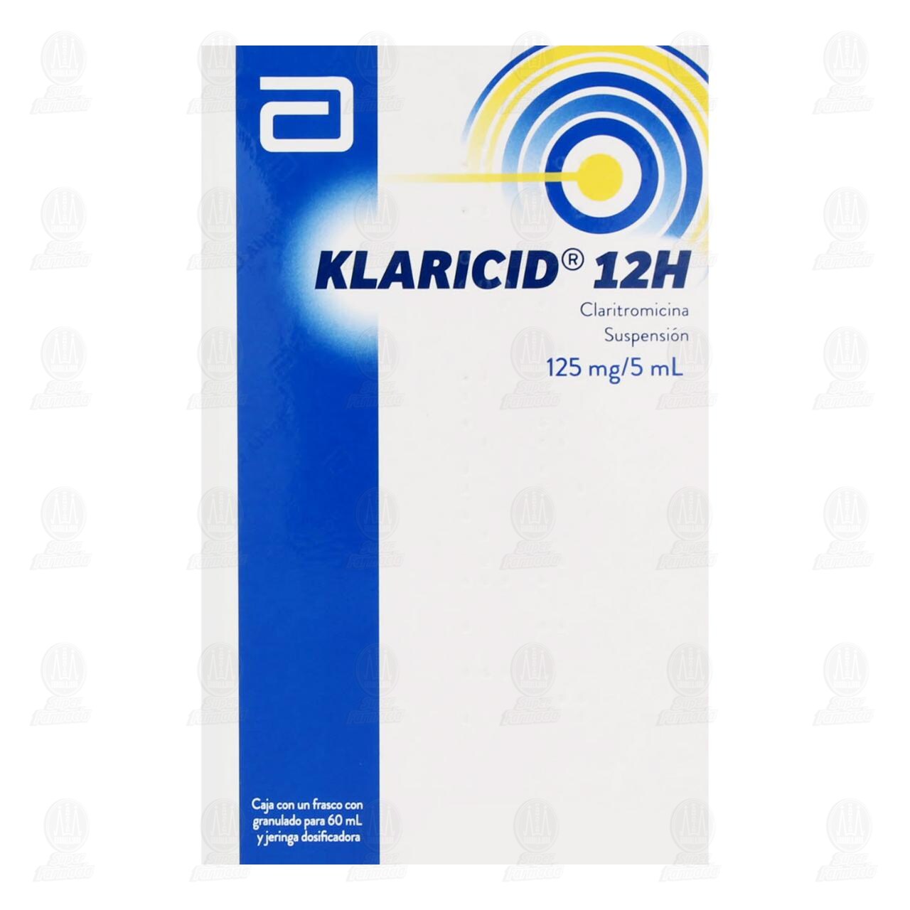 Klaricid 12H 125mg/5ml Suspensi&oacute;n, 60 ml. image number 1