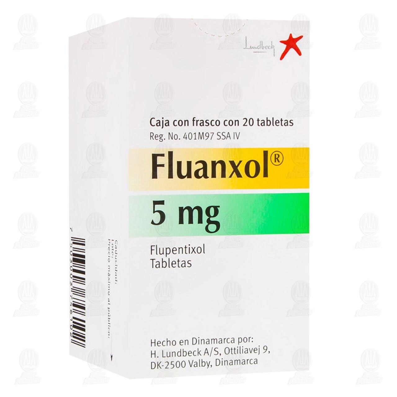 Fluanxol 5 mg, 20 Tabletas. image number 0