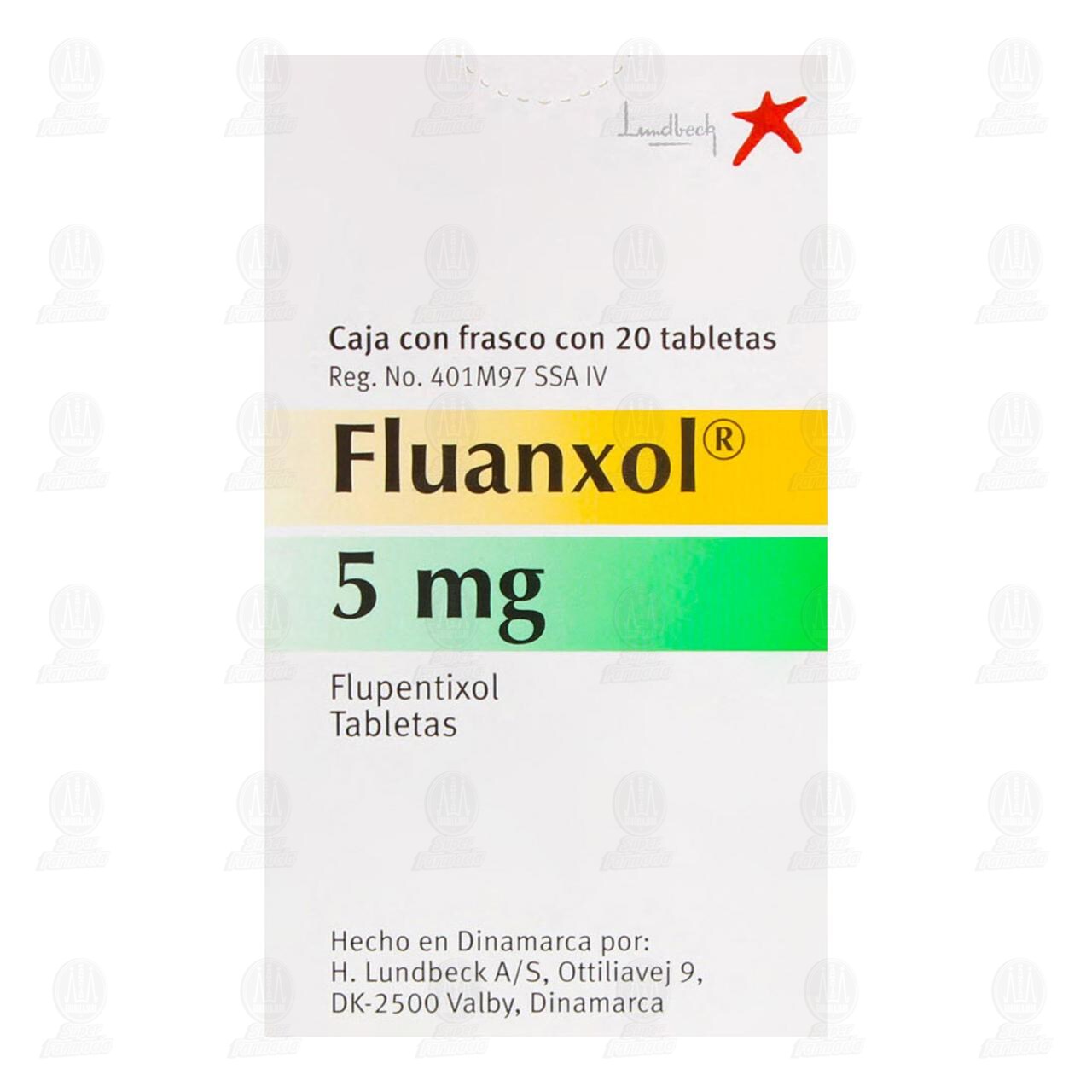 Fluanxol 5 mg, 20 Tabletas. image number 1