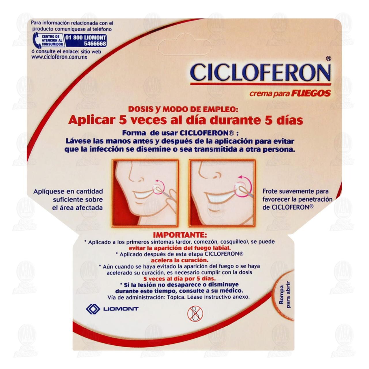 Cicloferon Crema Color Piel, 2 gr. image number 2