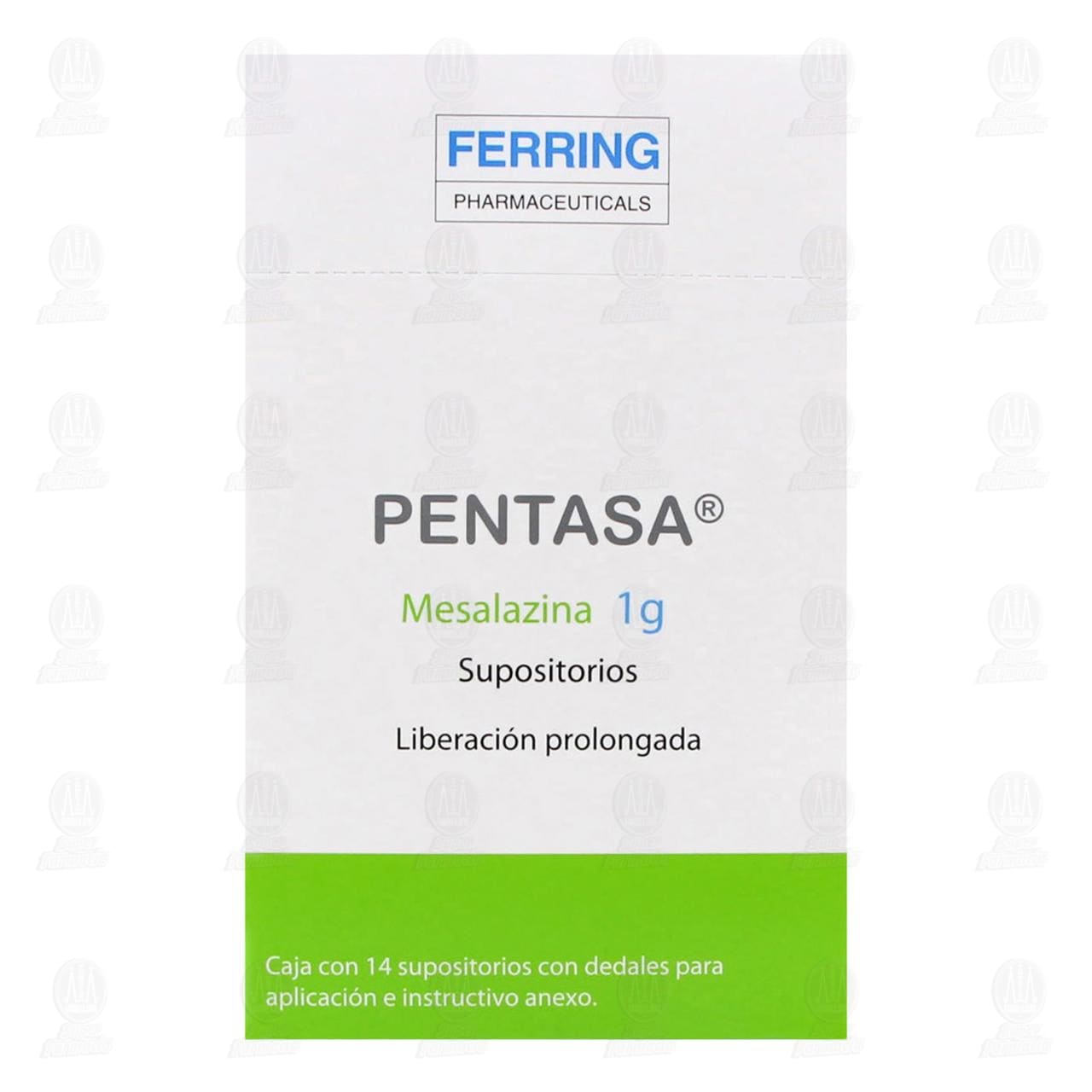 Pentasa 1 gr, 14 Supositorios. image number 1