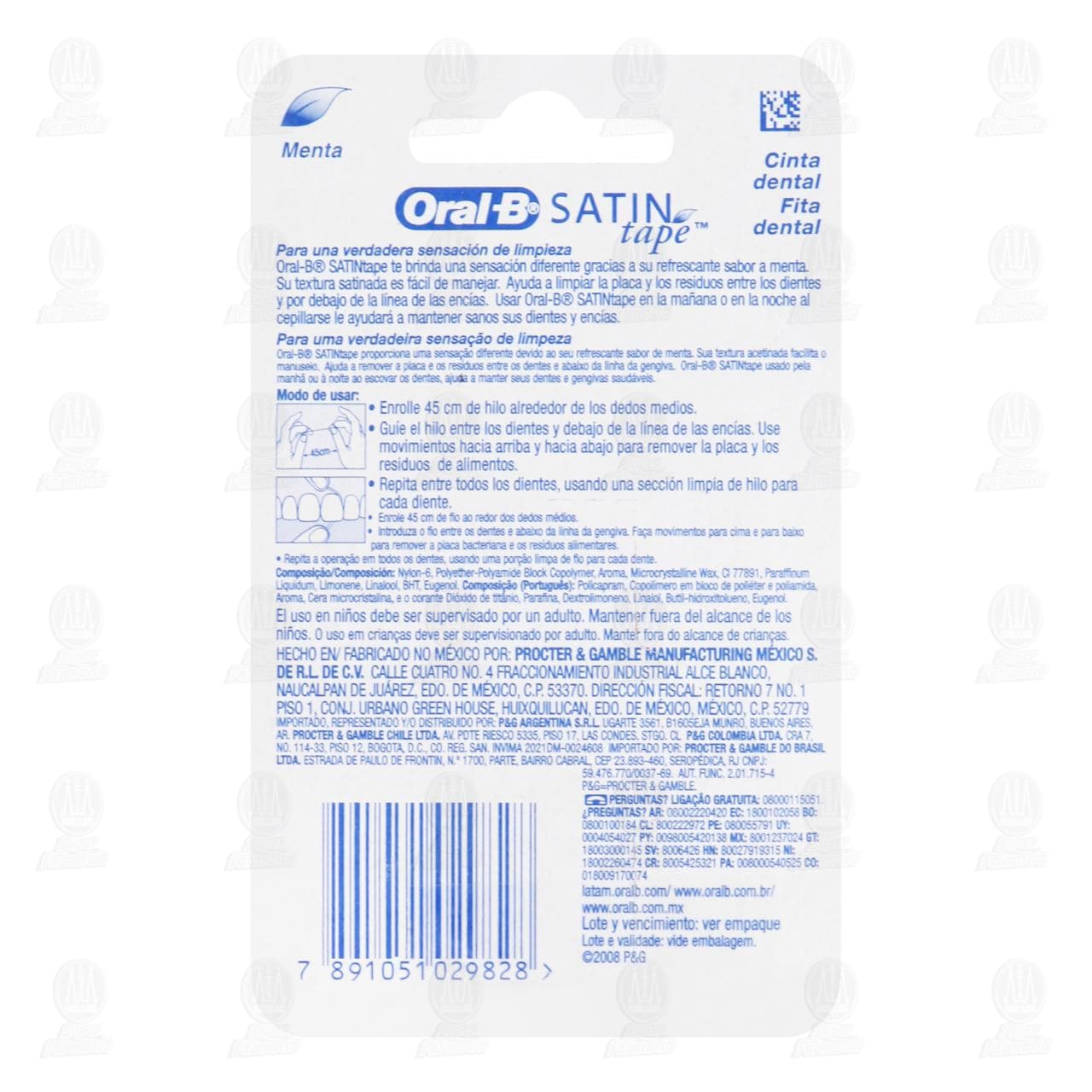 Cinta Dental Oral-B Menta, 25 m. image number 1