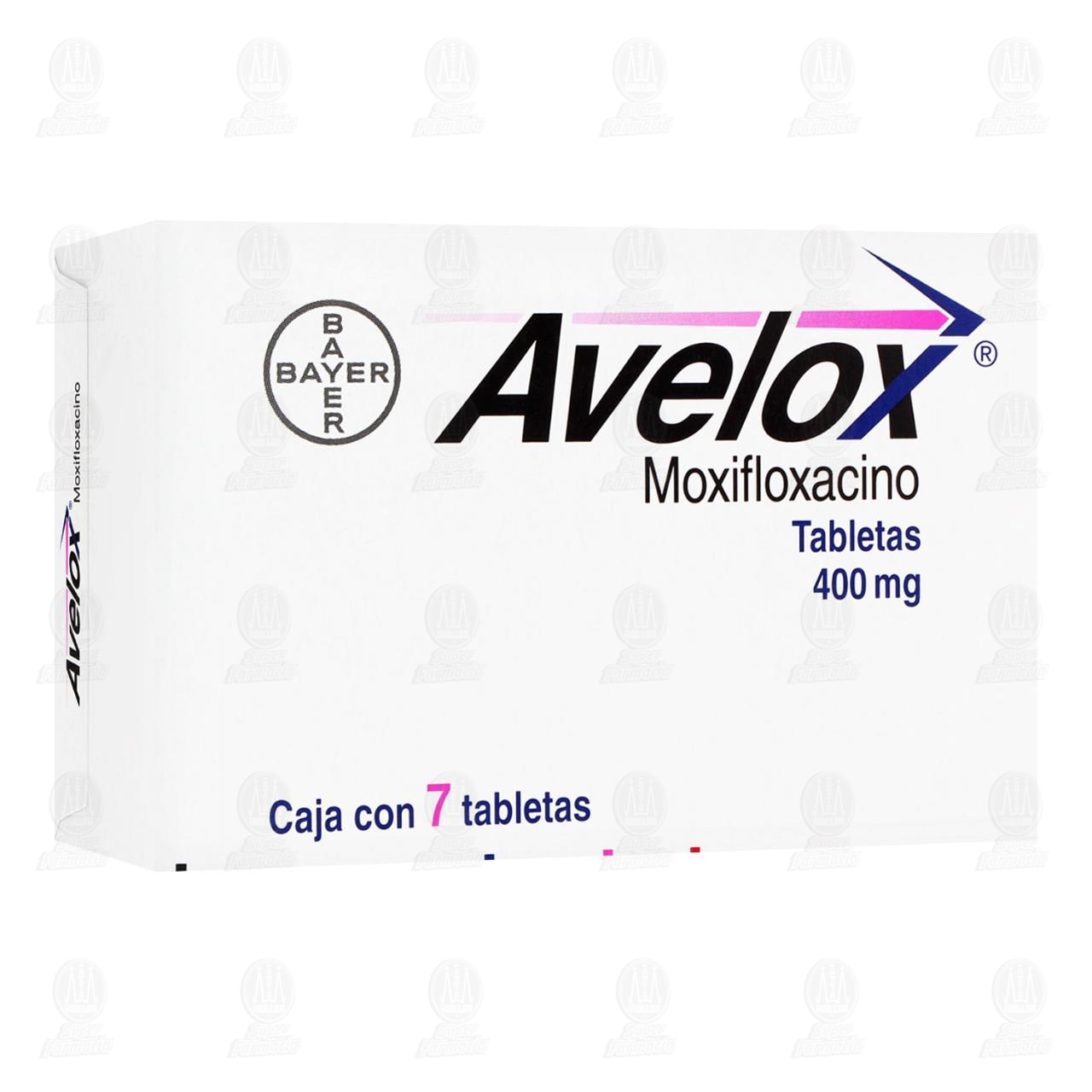 Avelox 400 mg, 7 Tabletas. image number 0