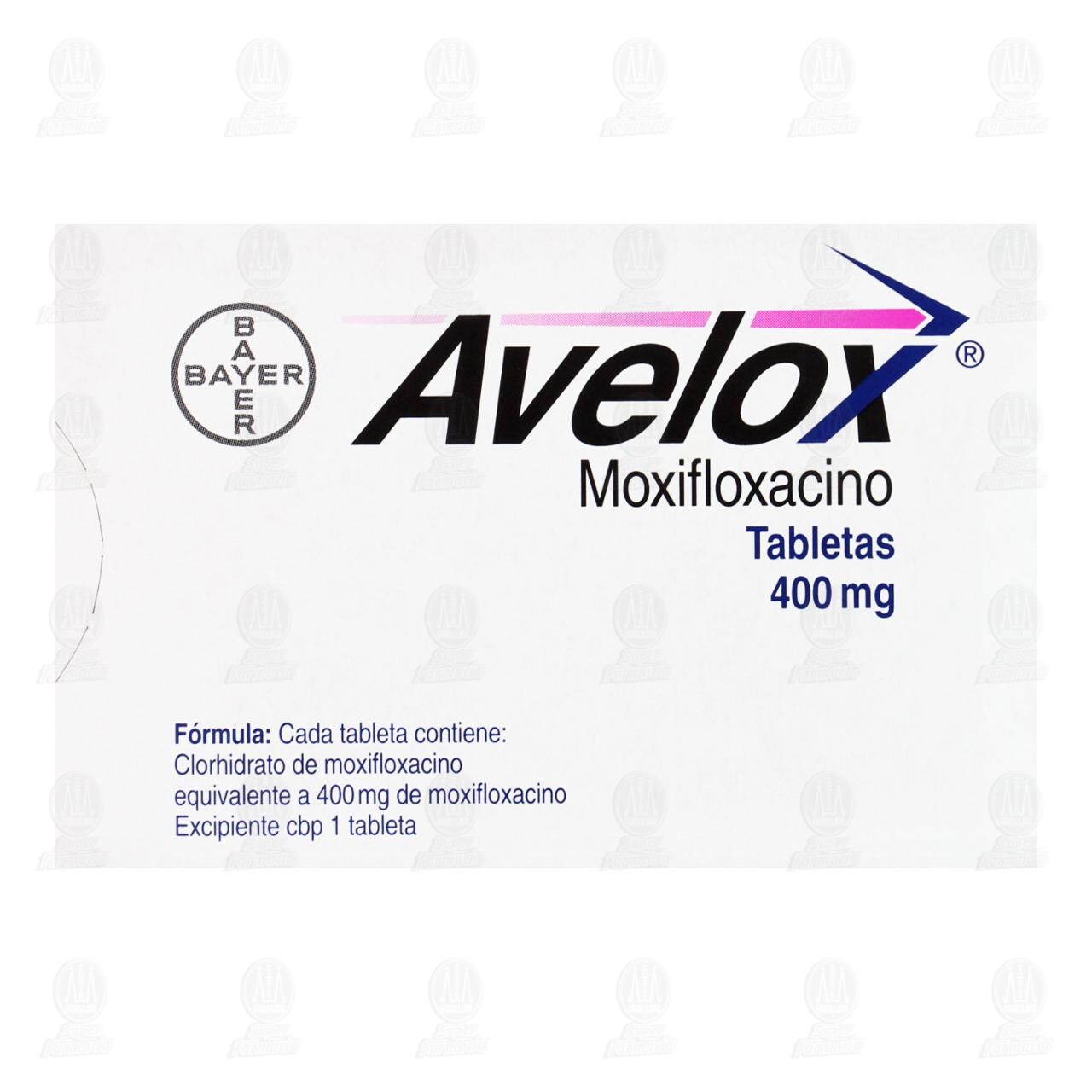 Avelox 400 mg, 7 Tabletas. image number 2