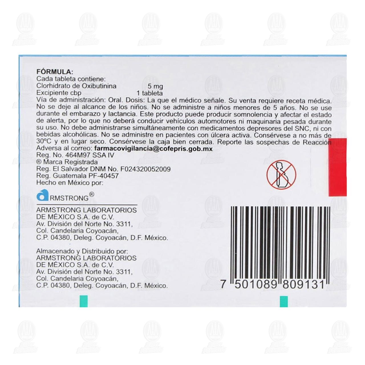 Nefryl 5 mg, 30 Tabletas. image number 2