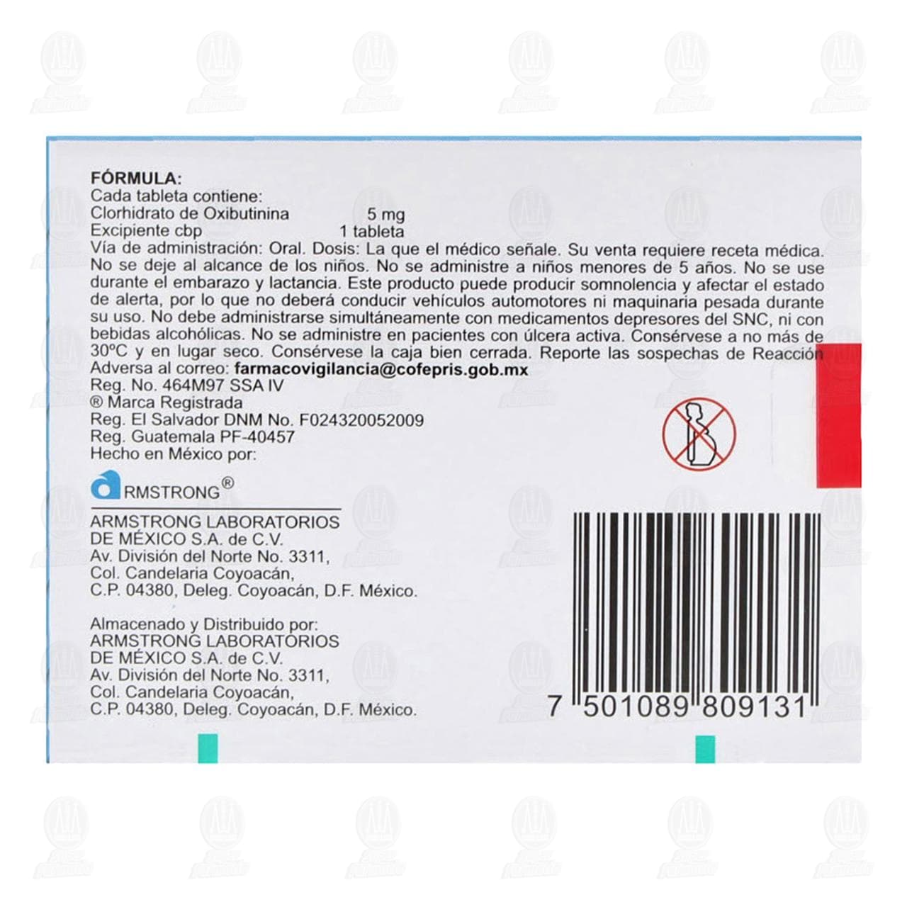 Nefryl 5 mg, 30 Tabletas. image number 2