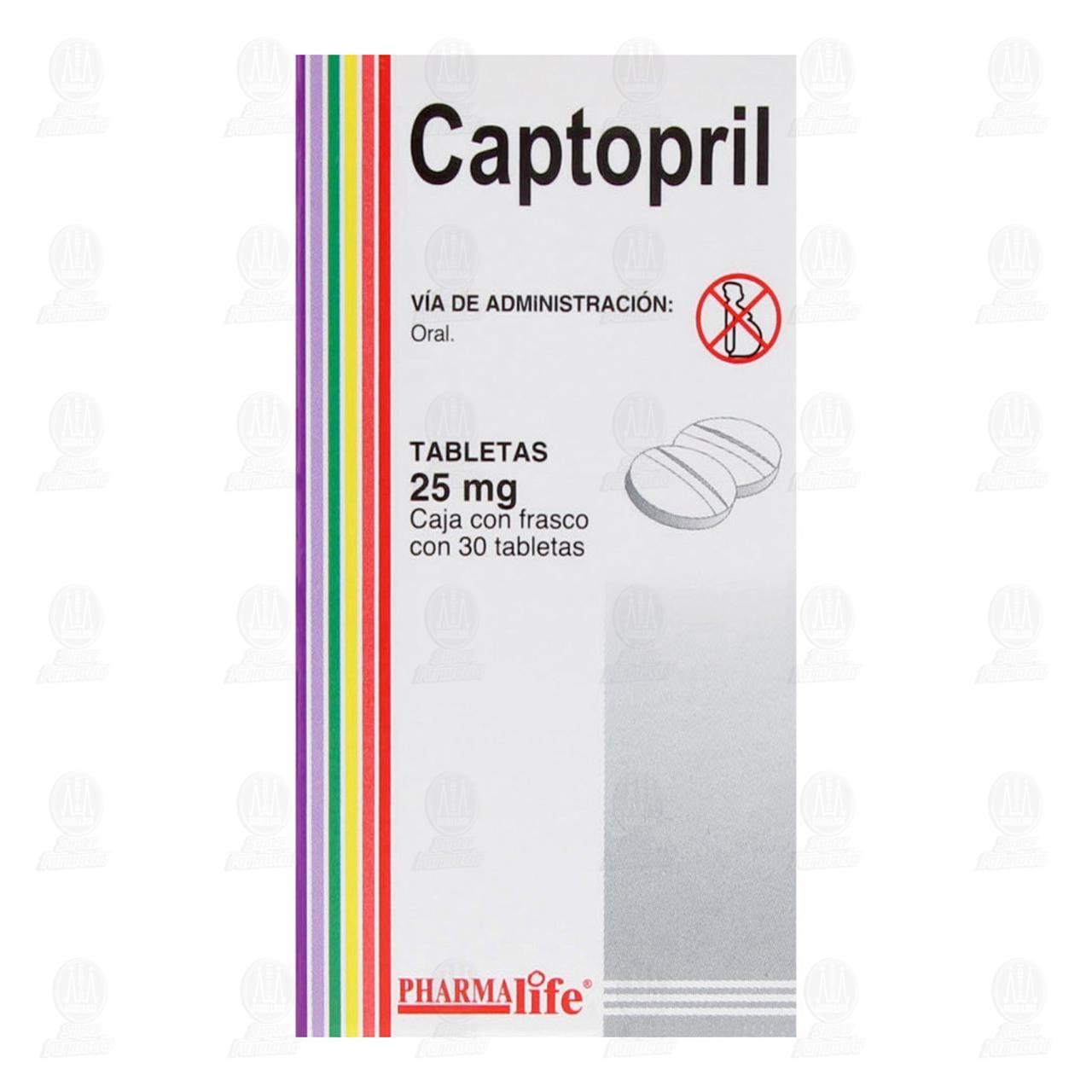 Captopril 25 mg, 30 Tabletas Pharmalife. image number 1
