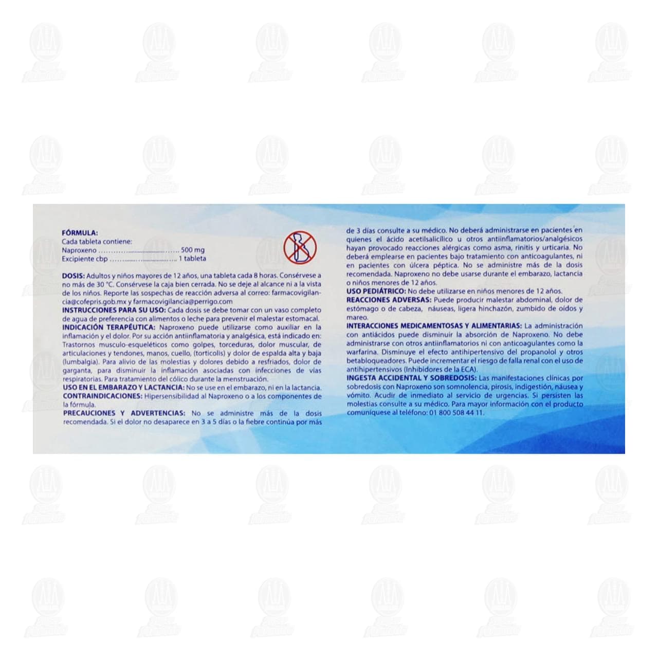 Naproxeno 500 mg, 20 Tabletas Pharmalife. image number 2