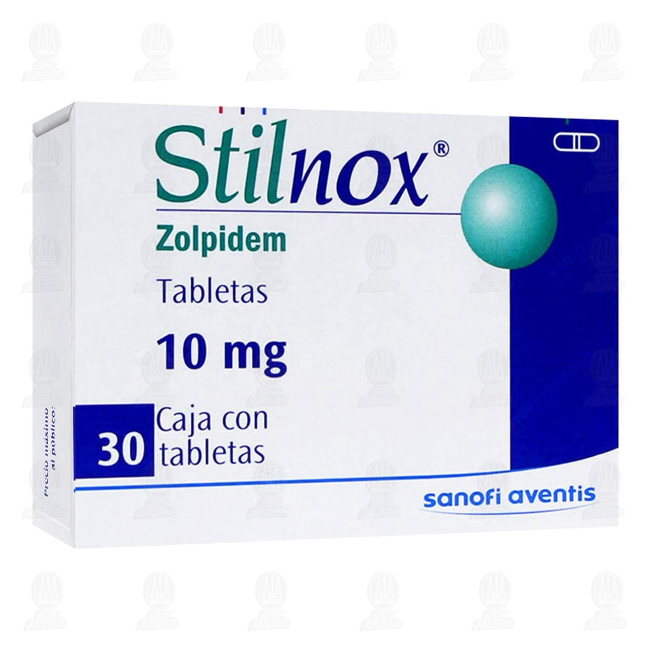 Stilnox 10 mg, 30 Tabletas. image number 0