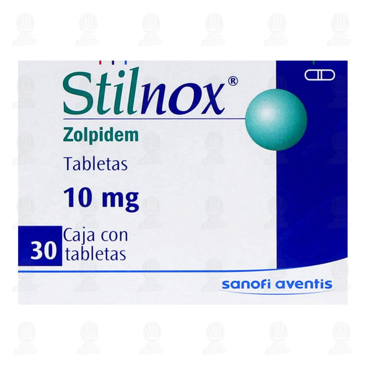 Stilnox 10 mg, 30 Tabletas. image number 1