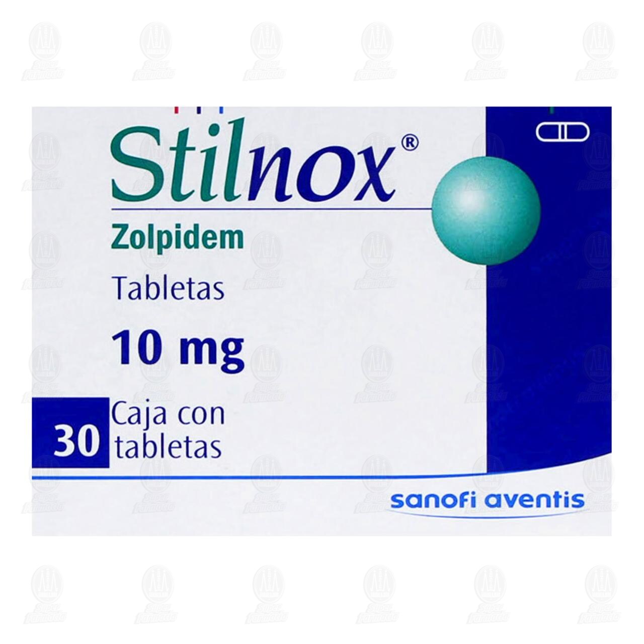 Stilnox 10 mg, 30 Tabletas. image number 1