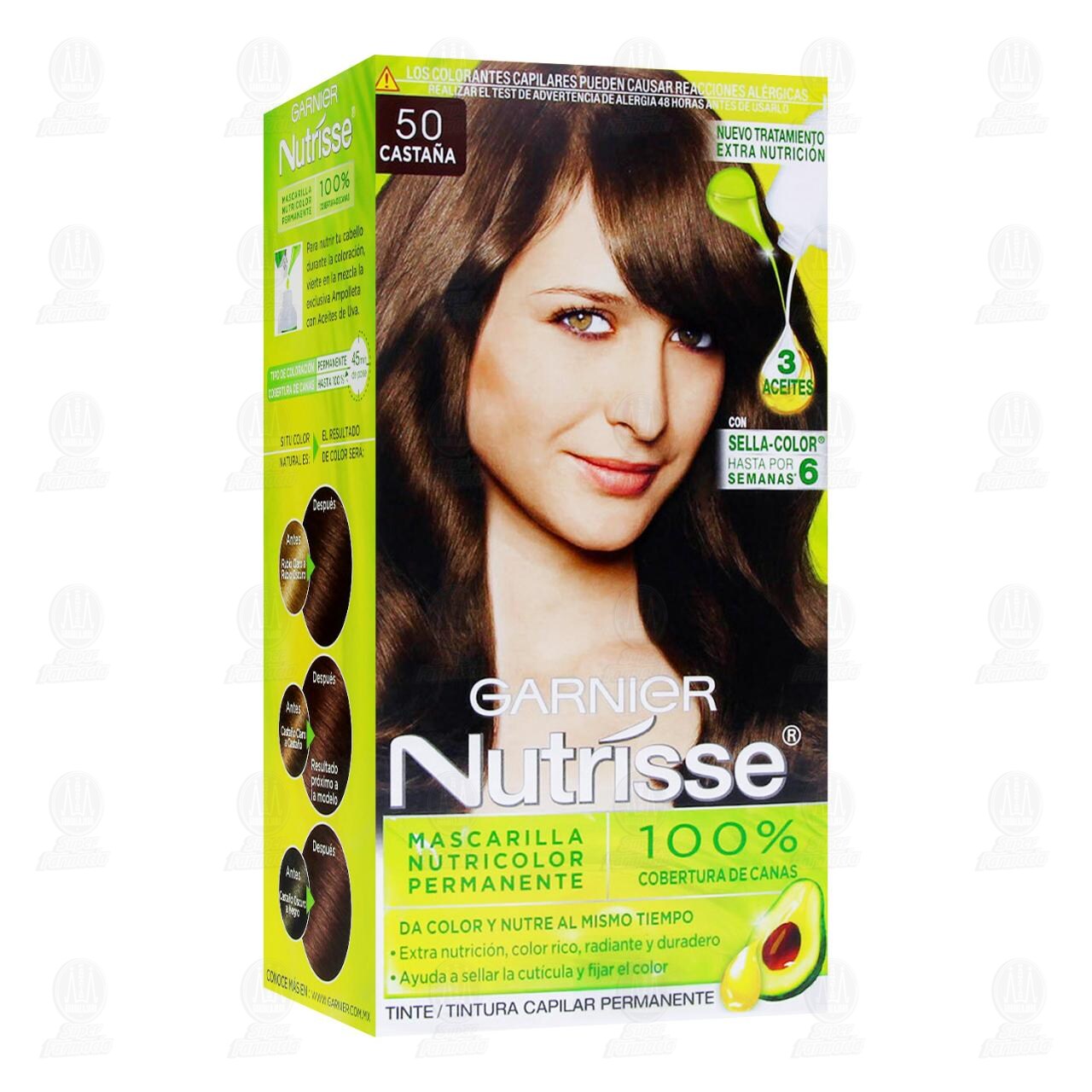 Tinte Garnier Nutrisse Color Casta&ntilde;a (50), 1 pz. image number 0