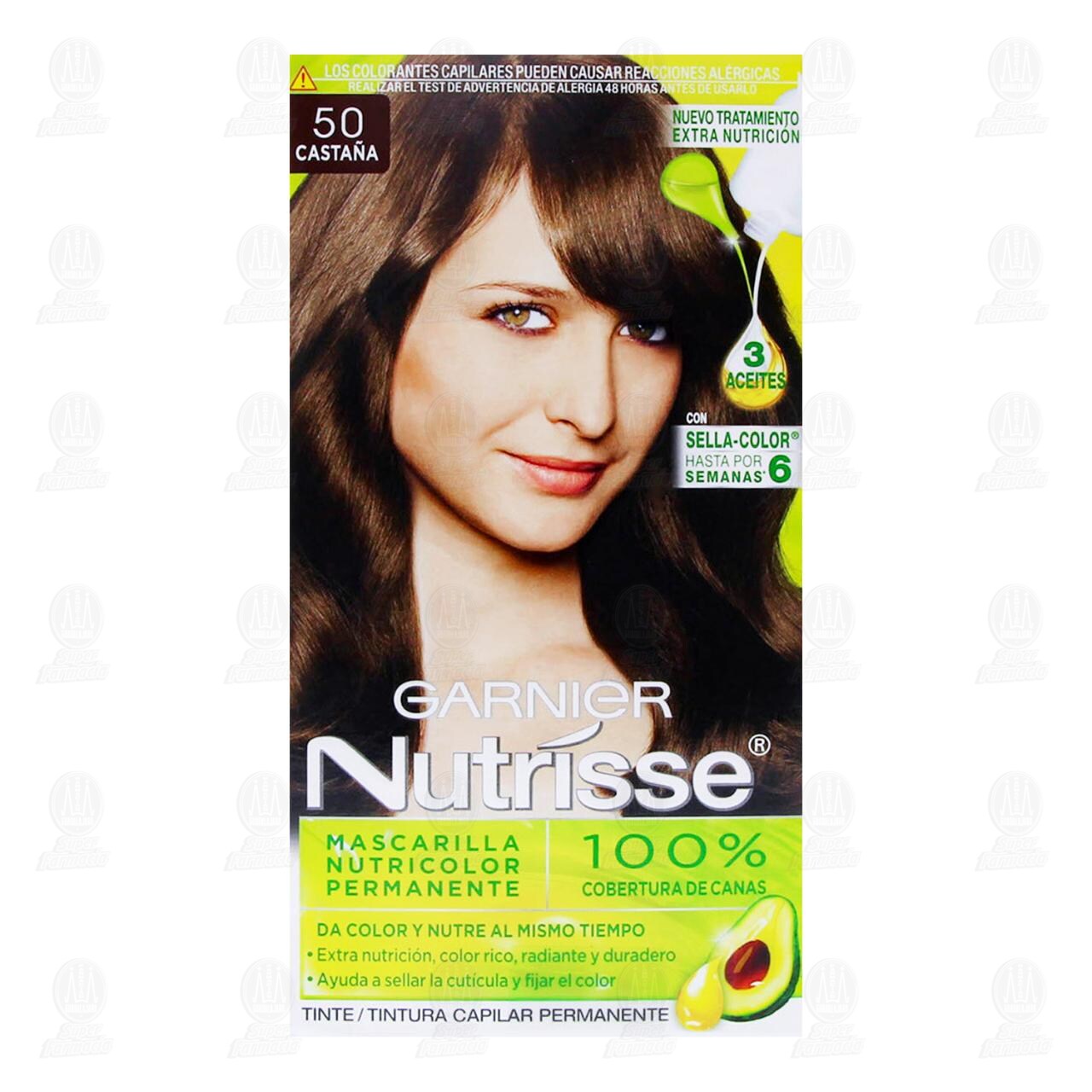 Tinte Garnier Nutrisse Color Casta&ntilde;a (50), 1 pz. image number 1