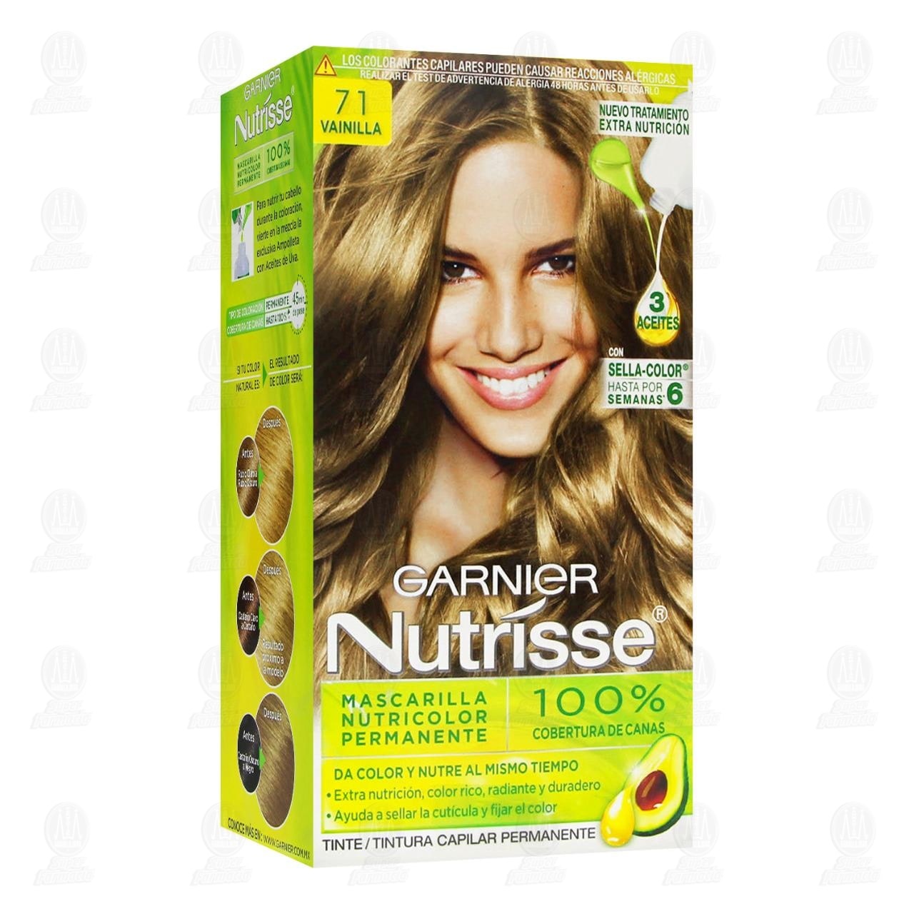 Imagen para Tinte Garnier Nutrisse Color Vainilla (71), 6 pzas.